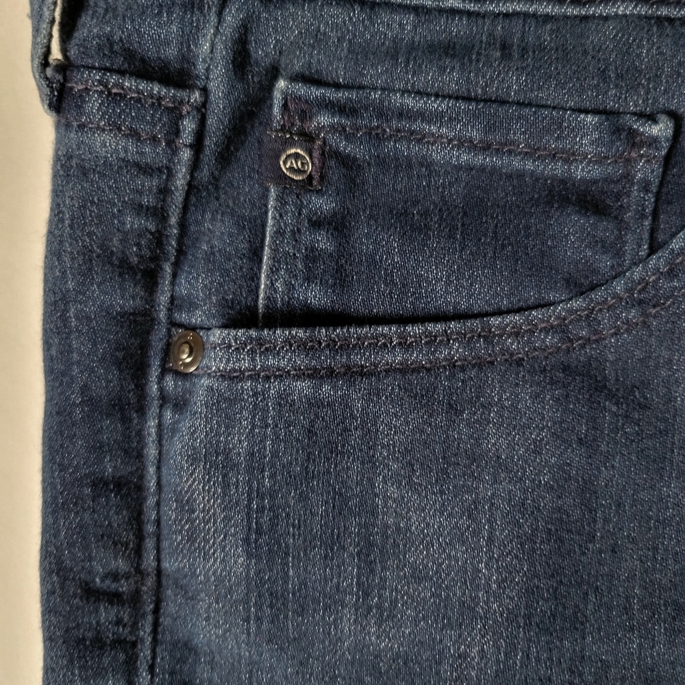AG Adriano Goldschmied  The Stevie Mid rise Slim Straight Leg Size 32R - Picture 8 of 12
